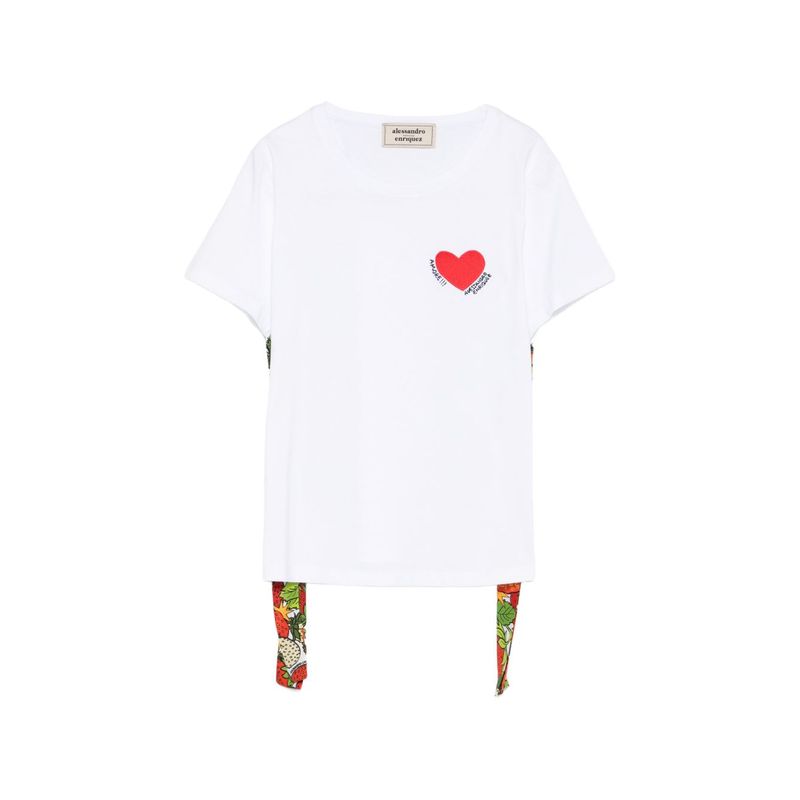 Alessandro Enriquez Women Cuore Cotton T-Shirt
